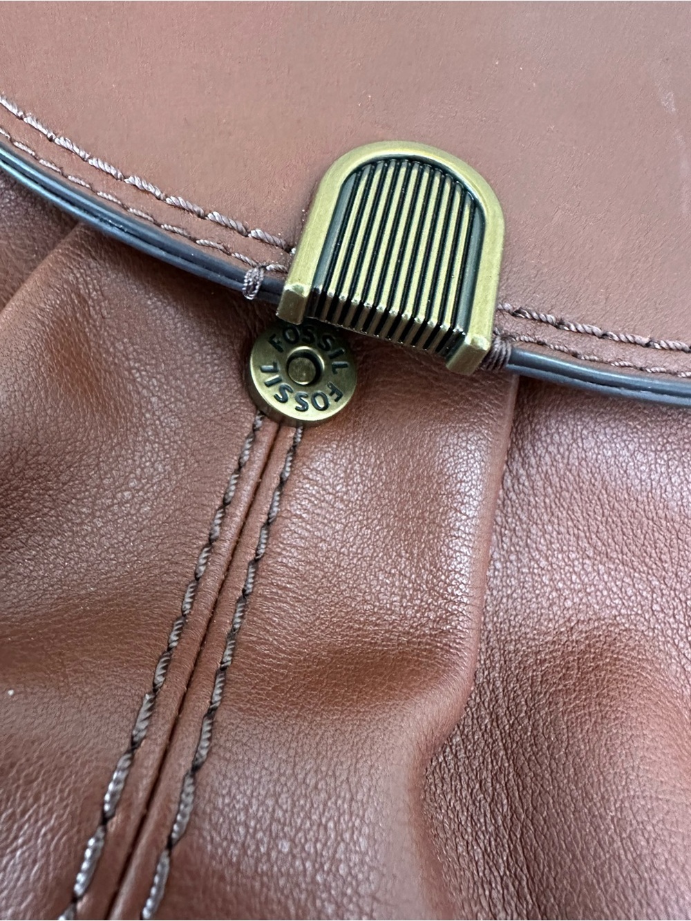 Fossil Gigi Flap Crossbody retro vintage crossbody leather bag - Picture 7 of 13